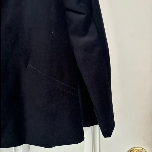 Talbots Navy Blue Velvet Jacket, Size 10 Petite - Picture 6 of 12
